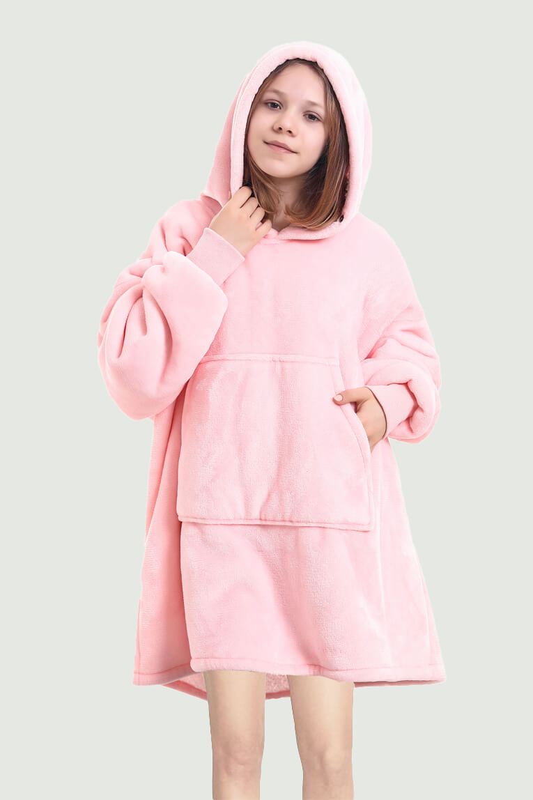 kid oversized hoodie（pink）