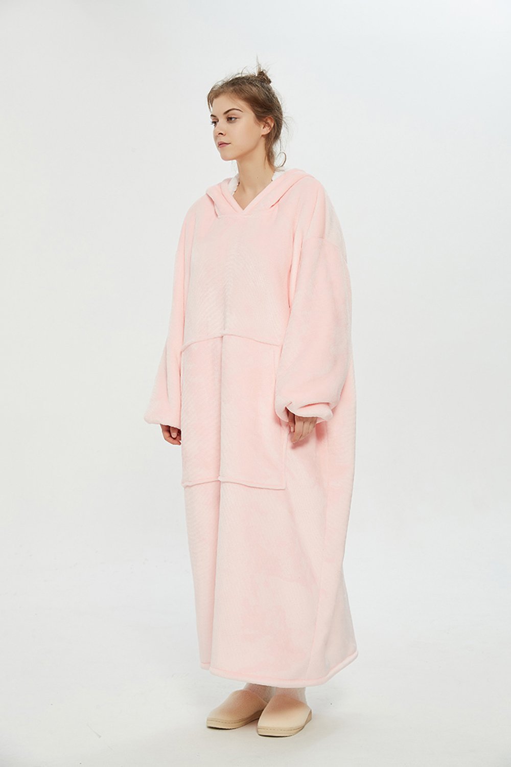 Oversized extra long hoodie（pink）