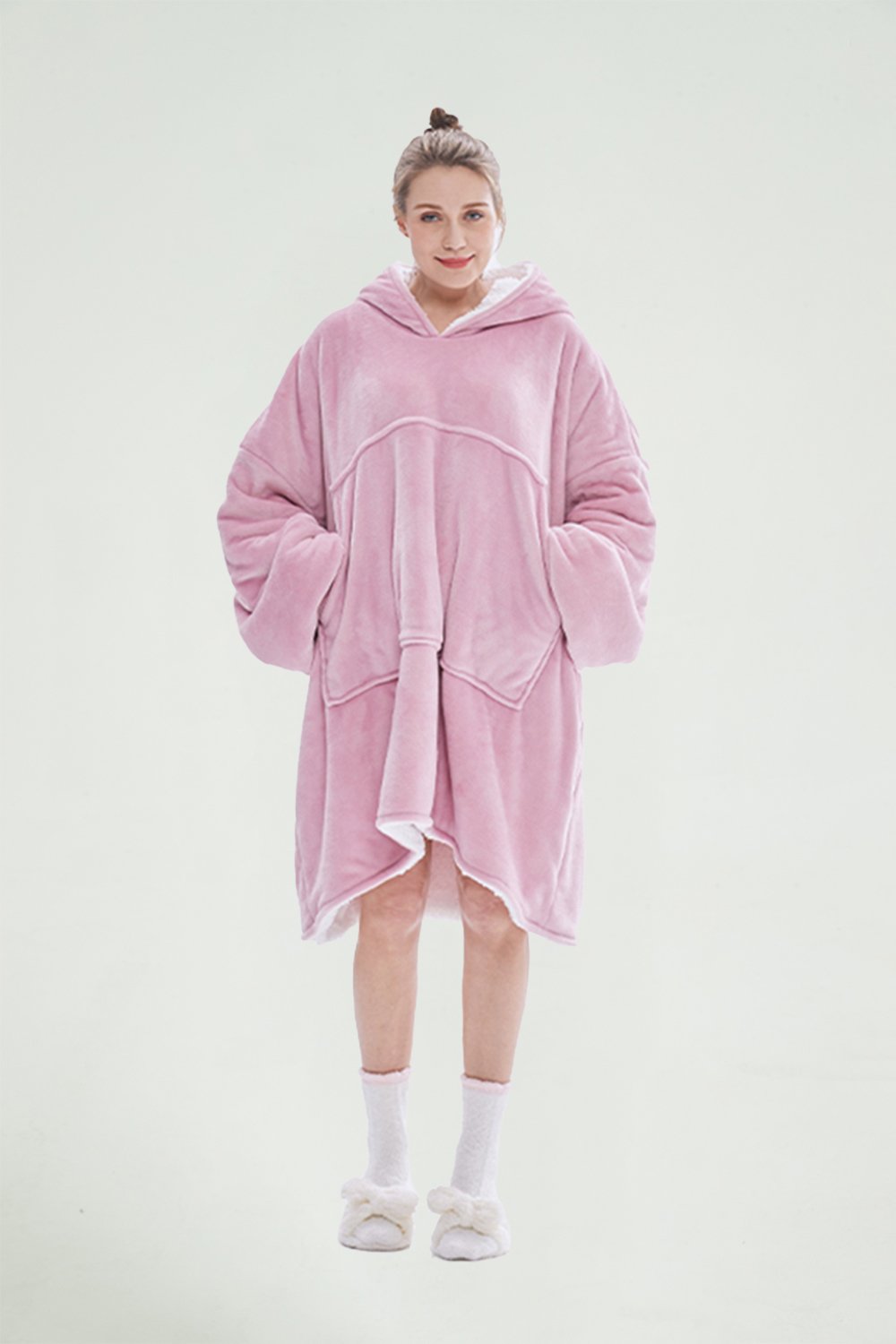 Oversized hoodie（lotus pink）
