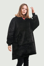 Load image into Gallery viewer, kid oversized hoodie（black）
