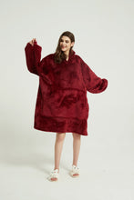 Load image into Gallery viewer, Oversized hoodie（wine red）
