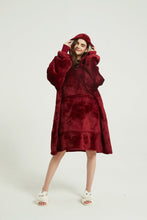 Load image into Gallery viewer, Oversized hoodie（wine red）
