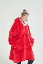 Load image into Gallery viewer, Oversized hoodie (red)
