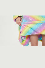 Load image into Gallery viewer, Oversized Light Wearable lanket Sweatshirt(light rainbow)
