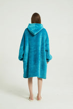 Load image into Gallery viewer, Oversized hoodie（lake blue）
