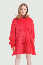 Load image into Gallery viewer, kid oversized hoodie（red）
